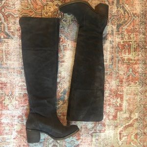 Gunmetal gray over the knee boots by Lucky Brand